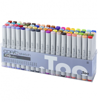 Copic Sketch 72 Set D набор маркеров с кистью в кейсе, вариант Д
