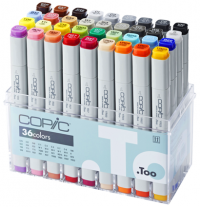 Copic Classic 36 Basic штук набор маркеров в кейсе, базовые цвета