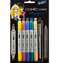 Copic Ciao Manga 1 Манга 5+1 набор маркеров и линер 0.3 мм