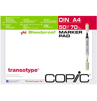 Блок бумаги Transotype Bleedproof Marker Pad A4 50 листов (70 г/м)
