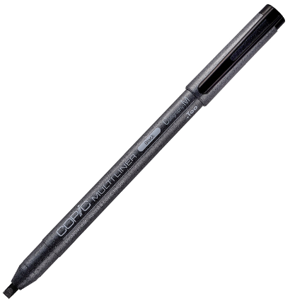 Капиллярная ручка для каллиграфии Copic Multiliner Calligraphy черная