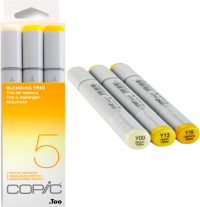 Copic Sketch 3 Color Fusion 5 набор жёлтых маркеров