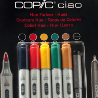 Copic Ciao Hue 6 набор маркеров с кистью, цветные маркеры + линер - Copic Ciao Hue 6 набор маркеров с кистью, цветные маркеры + линер