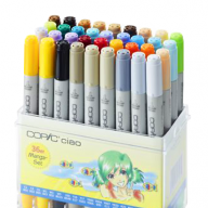 Copic Ciao 36 Manga набор маркеров с кистью в кейсе, манга цвета - Copic Ciao 36 Manga набор маркеров с кистью в кейсе, манга цвета