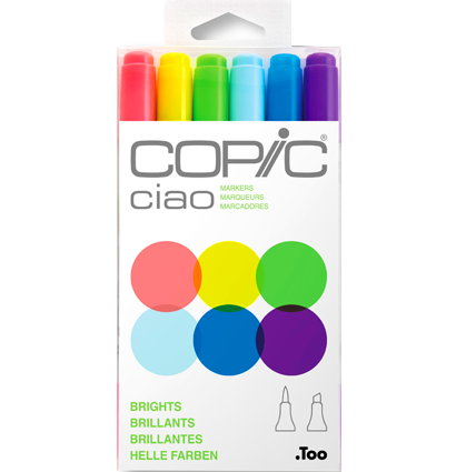 Copic Ciao 6 Brights набор маркеров "Яркие"