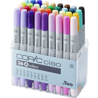 Copic Ciao Set 36 A набор маркеров с кистью в кейсе, вариант A - Copic Ciao Set 36 A набор маркеров с кистью в кейсе, вариант A