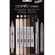 Copic Ciao 5+1 Warm Greys набор маркеров &quot;Тёплые серые&quot; - Copic Ciao 5+1 Warm Greys набор маркеров "Тёплые серые"
