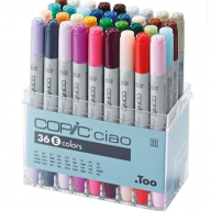 Copic Ciao Set 36 E набор маркеров с кистью в кейсе, вариант E - Copic Ciao Set 36 E набор маркеров с кистью в кейсе, вариант E